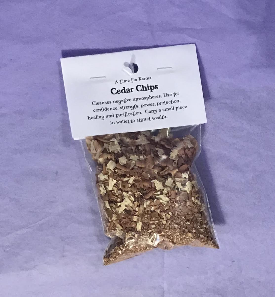 Cedar Chips A Time for Karma