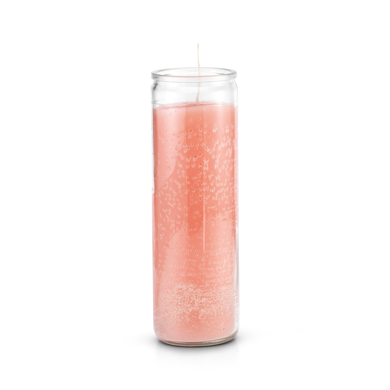 Pink Poured 7 Day Candle A Time for Karma