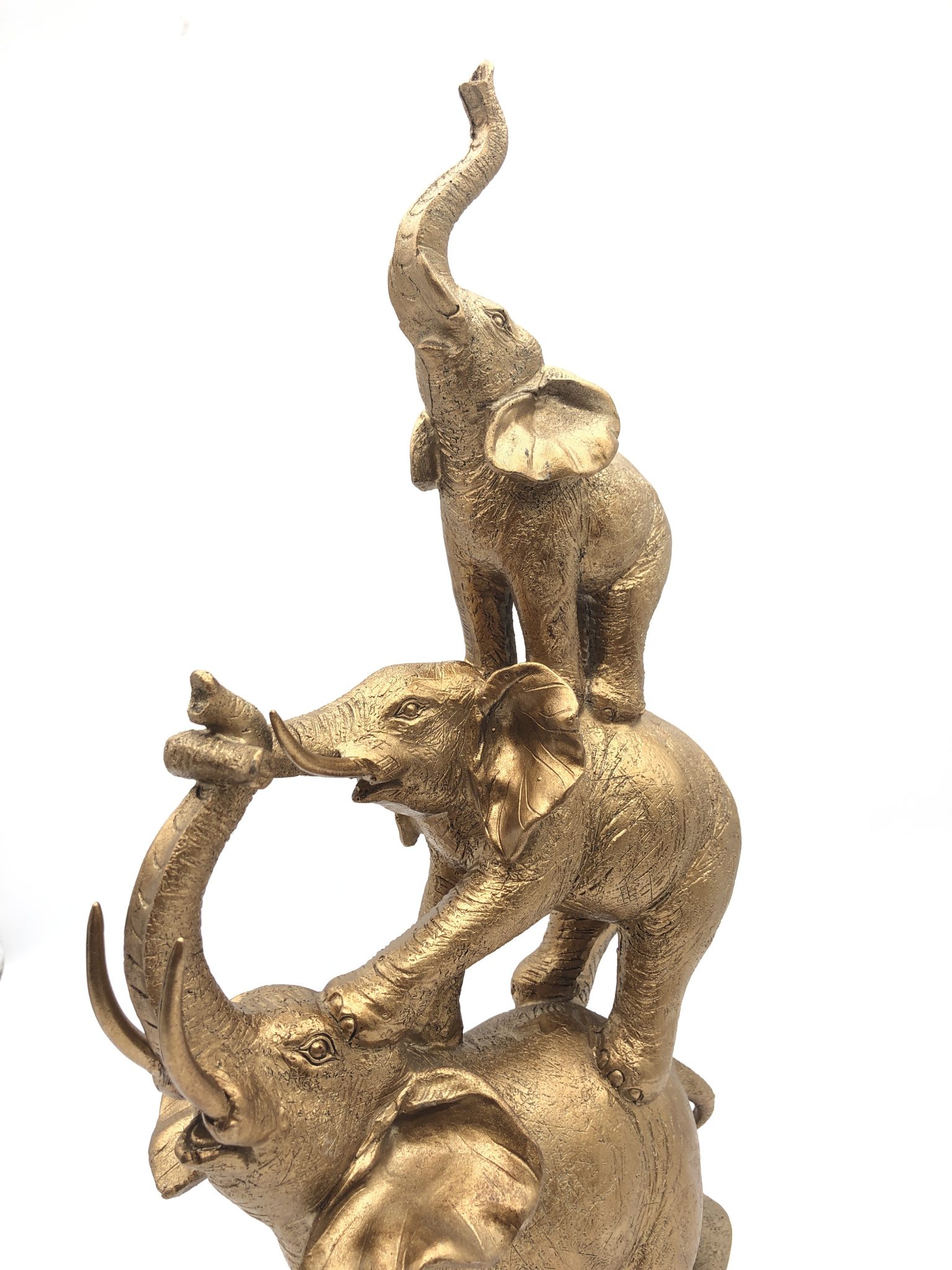 Gold Stacked Elephants A Time for Karma