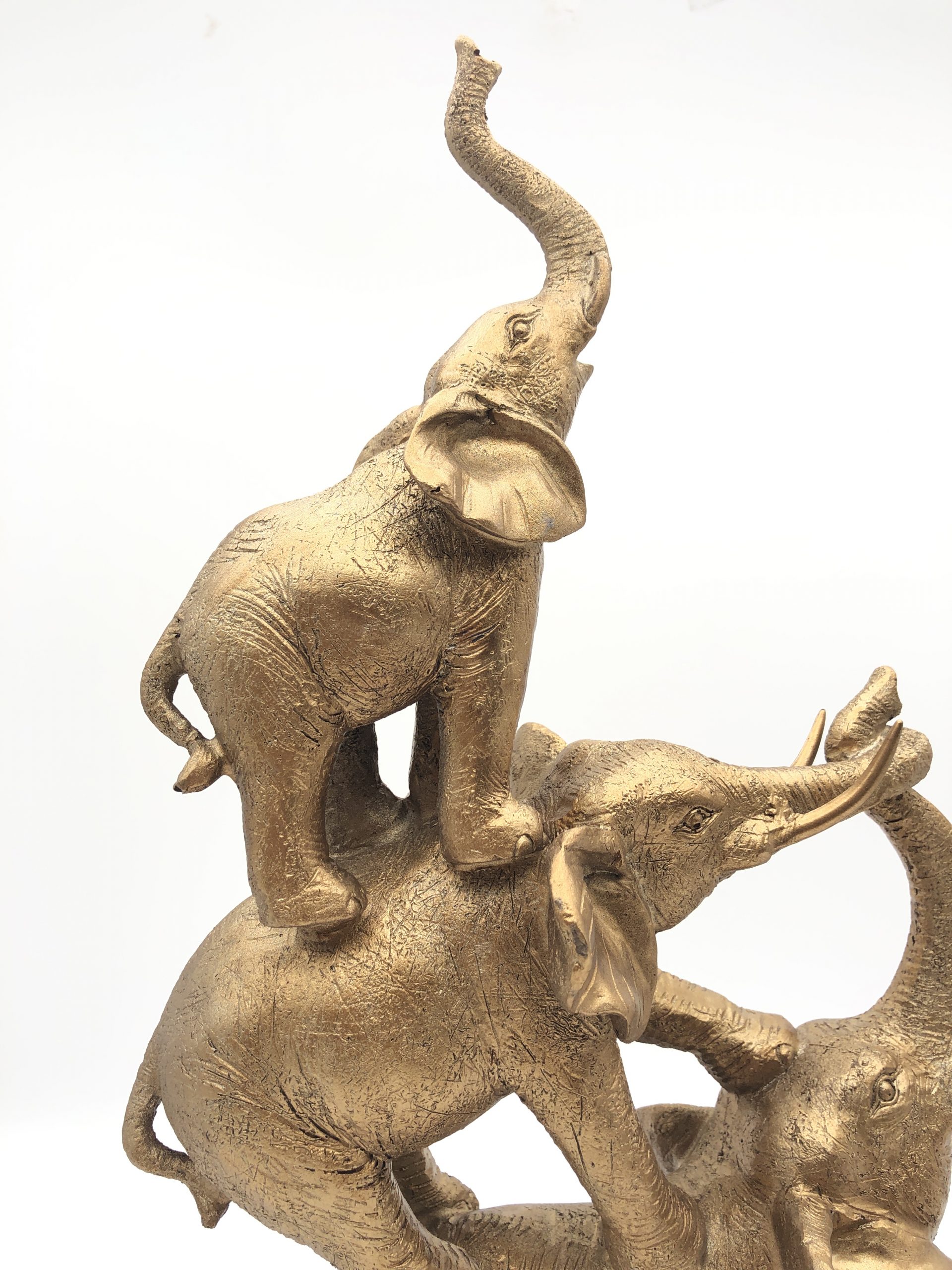 Gold Stacked Elephants A Time for Karma