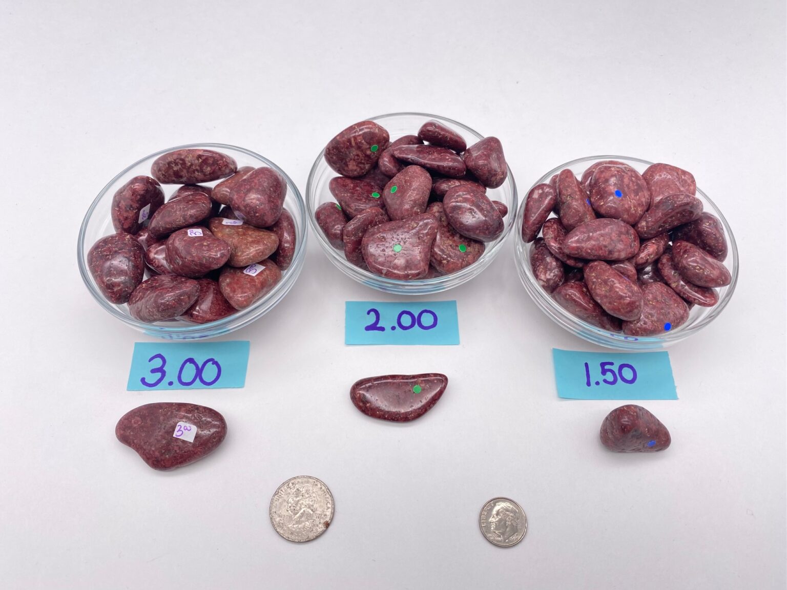 Red Wine Quartz Tumbled Stones A Time for Karma