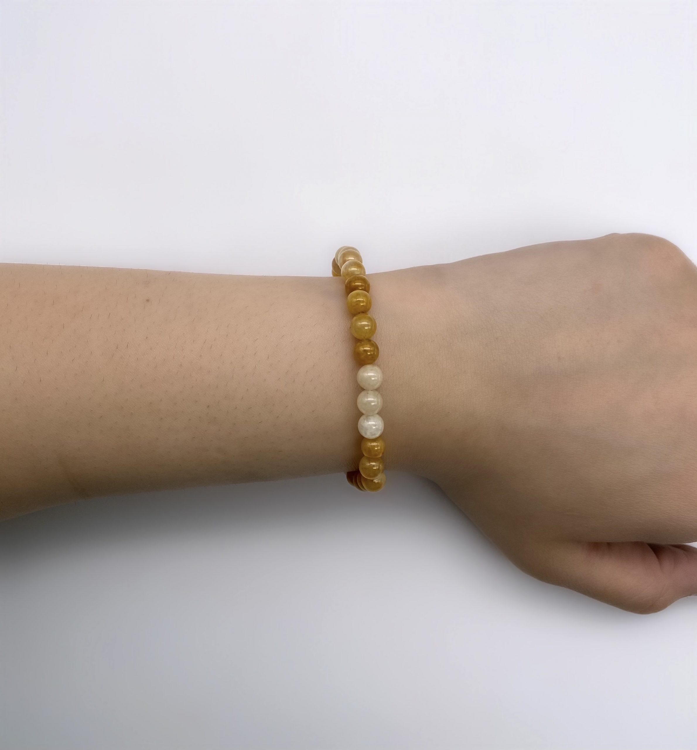 Golden Quartz Bracelet Medium Bead 6mm A Time for Karma