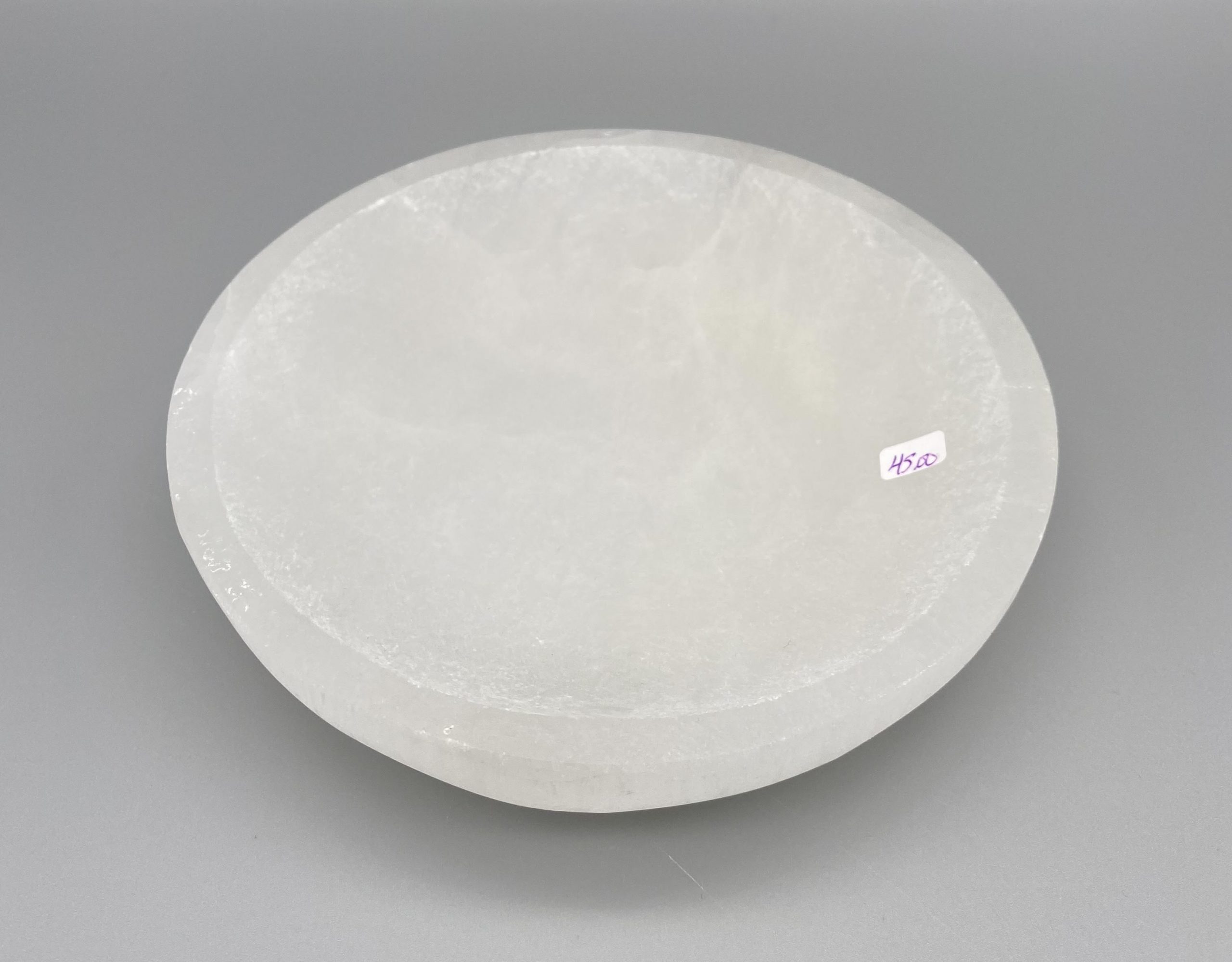 Selenite Bowl Large A Time for Karma