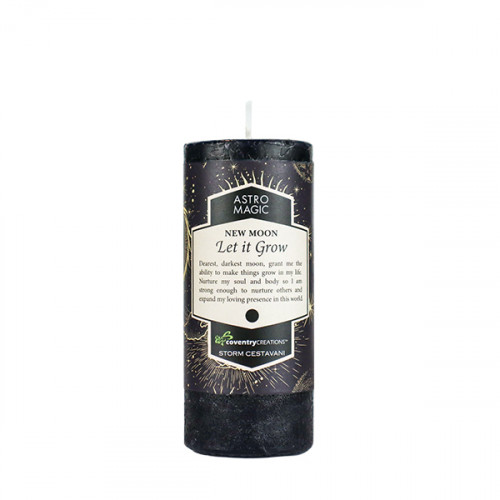 New Moon Candle Let It Grow A Time for Karma